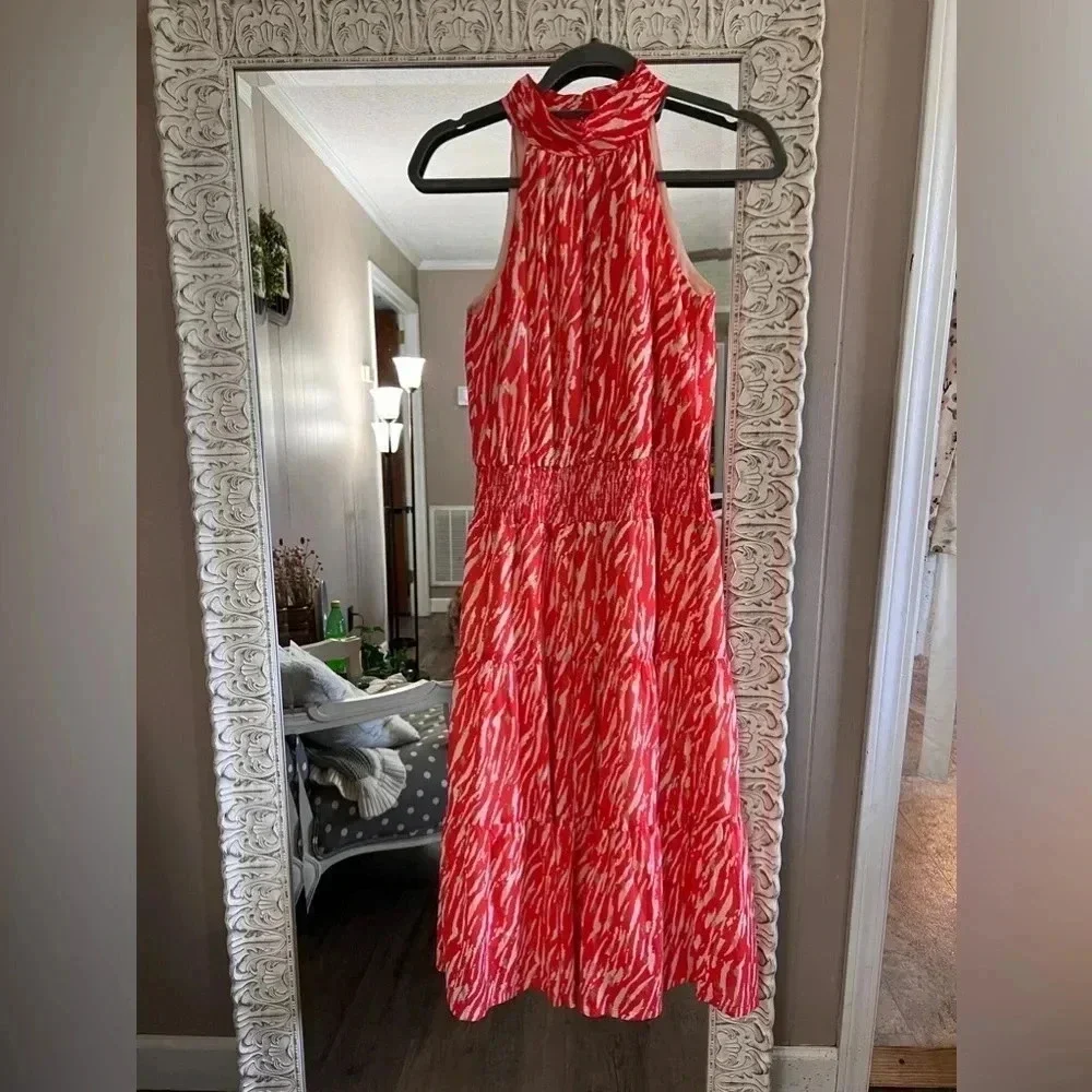 Jade Melody Tam • Zebra Teired Halter Dress - Picture 4 of 14